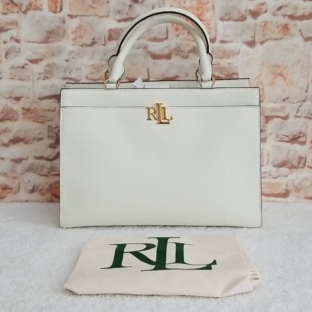 New Ralph Lauren Laine Leather Satchel